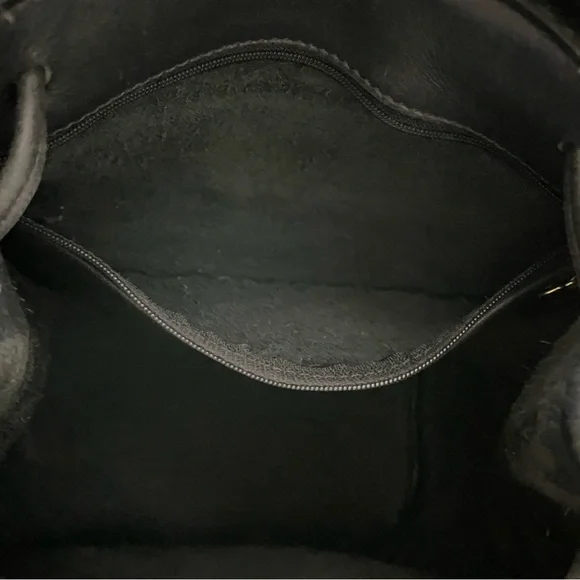 Vintage Coach 9791 Large Daypack Black Leather Backpack - Picture 13 of 14